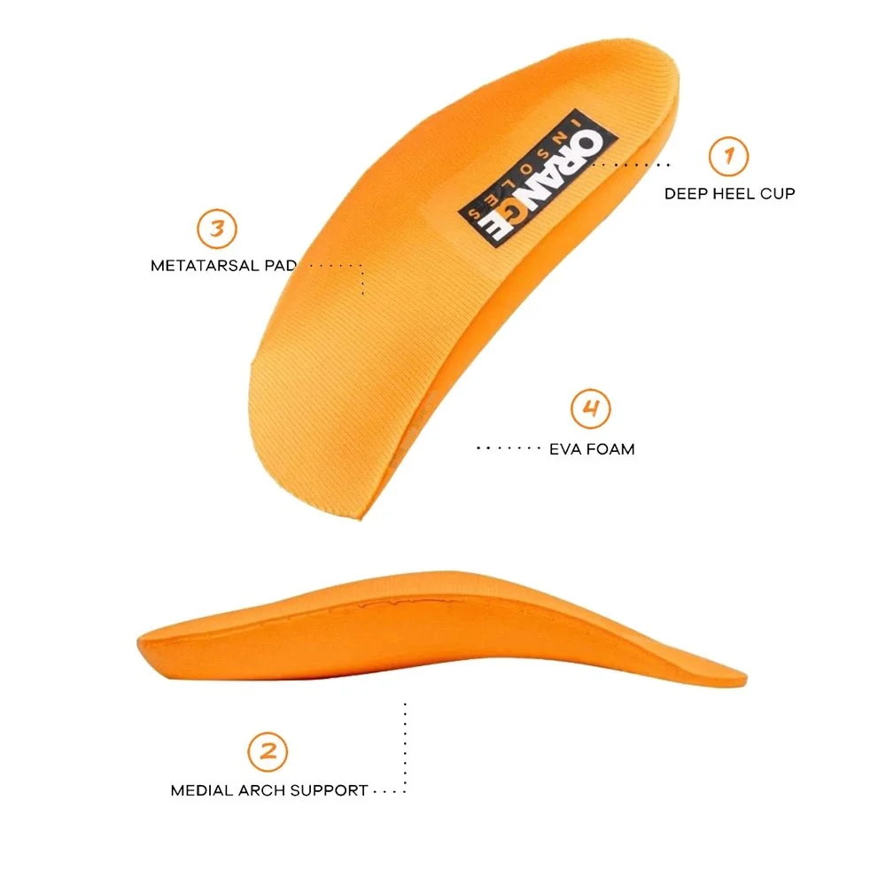 Orange Light Insoles - 3/4-Length - Image 3