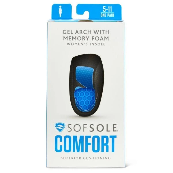 Sof Sole 3/4-Length Gel Arch W/ Memory Foam Insoles - Image 5