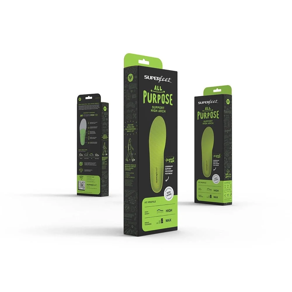 Superfeet Green All-Purpose Support High Arch Insoles - Image 7