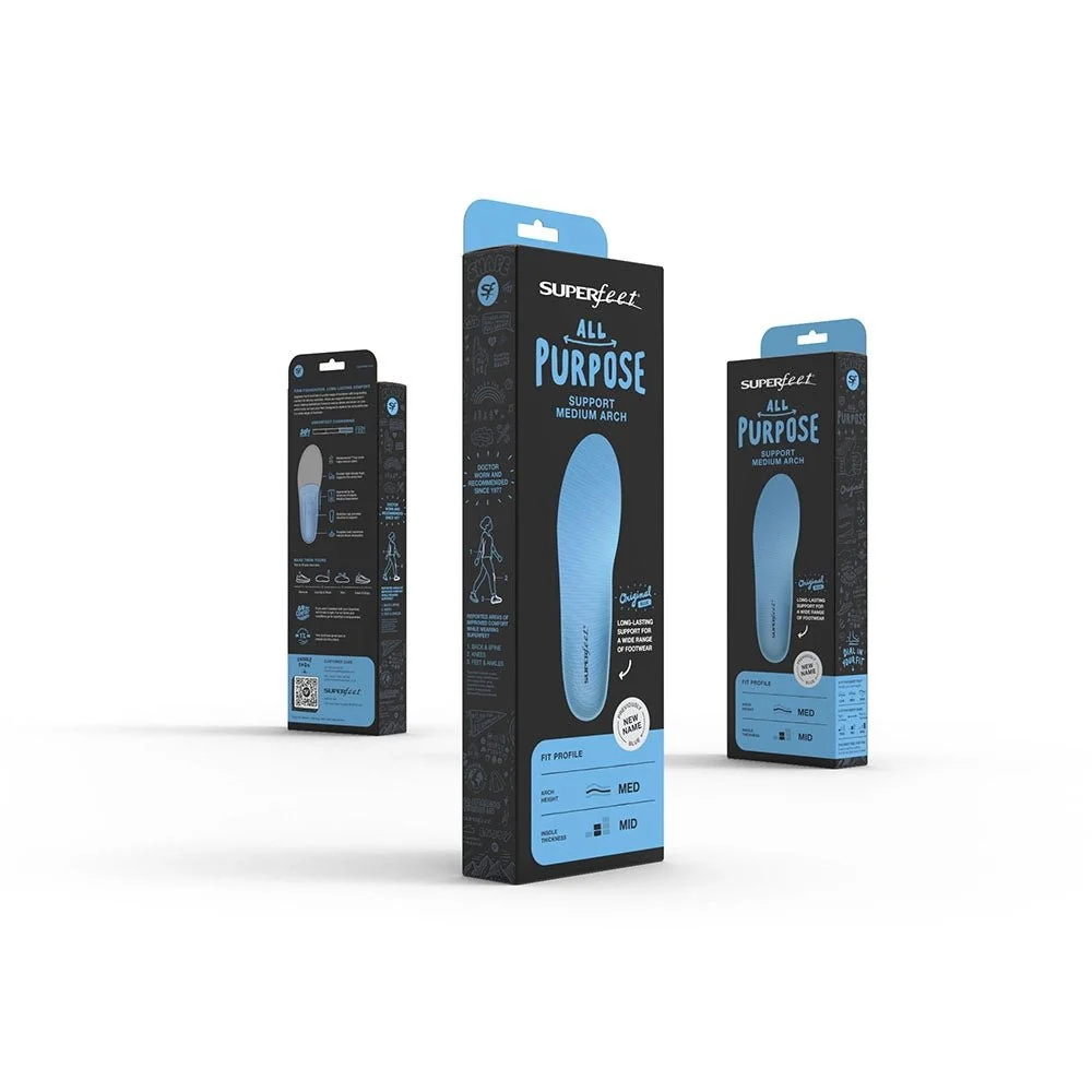 Superfeet Blue All-Purpose Support Medium Arch Insoles - Image 7