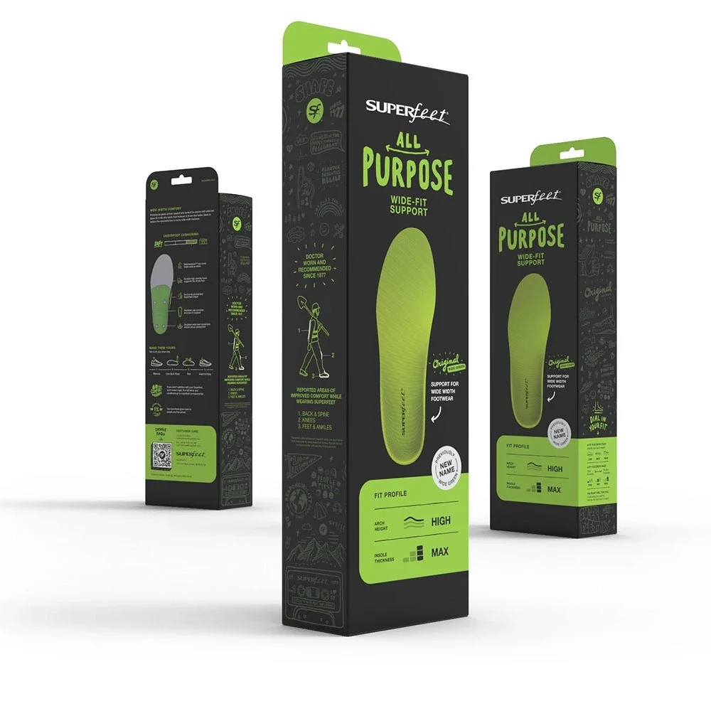 Superfeet Wide Green All-Purpose Wide-Fit Support Insoles - Image 7