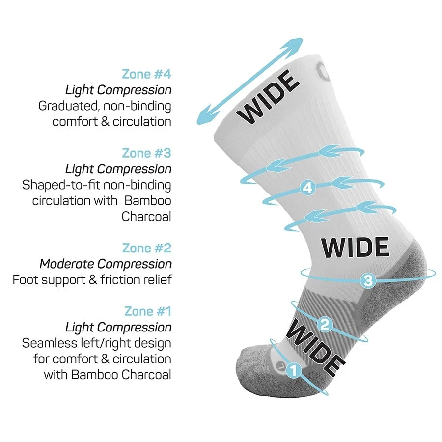 OS1st WP4+ Wellness Wide Socks - Crew - Image 3