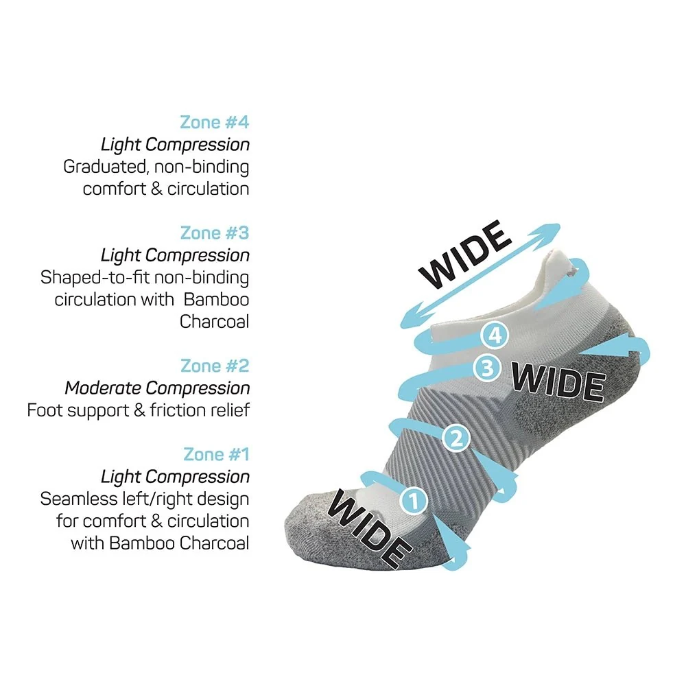OS1st WP4+ Wellness Wide Socks - No Show - Image 3