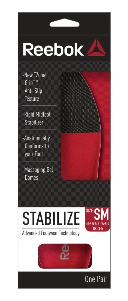 Reebok Stabilize Insoles - Men's 3.5-5.5 / Women's 5-7 - Image 4